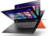 LENOVO YOGA 2 PRO - Deze laptop kan worden omgeklapt voor gebruik als tablet. Touchscreen met zeer hoge resolutie en fijn stroef materiaal om het toetsenbord.