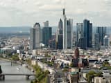 GERMANY, Frankfurt am Main : The city skyline with the bank high rise buildings are seen from the 38th floor of ECB's new building under construction in Frankfurt/M., western Germany, on September 20, 2012. The European Central Bank's new headquarters is to be finished in 2014 and the topping out ceremony will be this evening. AFP PHOTO / ODD ANDERSEN