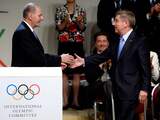 De Duitser Thomas Bach (R) is dinsdag tijdens het 125e congres van het Internationaal Olympisch Comité (IOC) gekozen tot voorzitter. De 59-jarige oud-schermer volgt de Belg Jacques Rogge op, die sinds 2001 voorzitter was van het IOC.