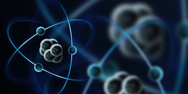 Subatomische deeltjes atoom atomisch