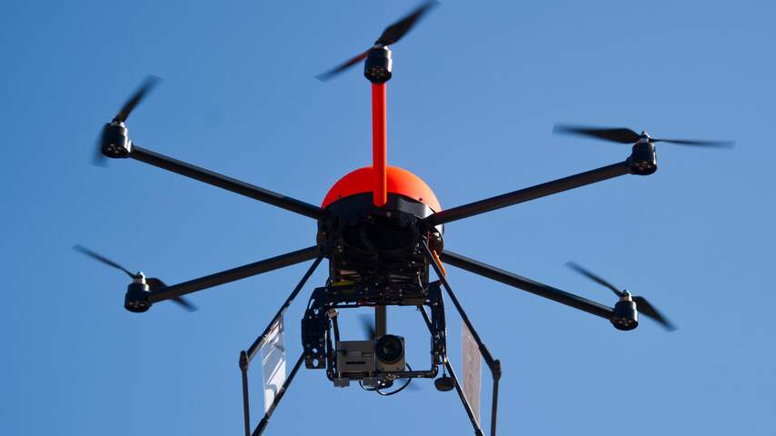 Drone octocopter onbemand vliegtuig