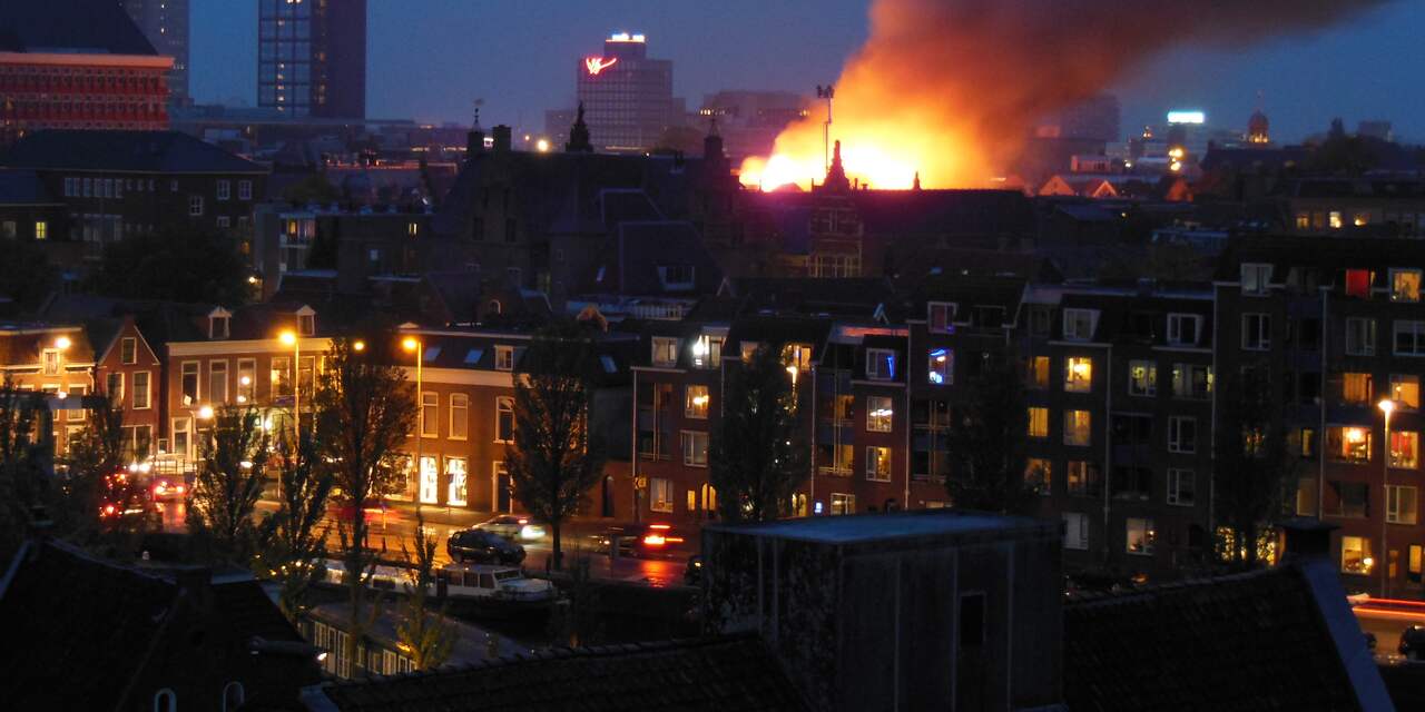 Grote brand in centrum Leeuwarden
