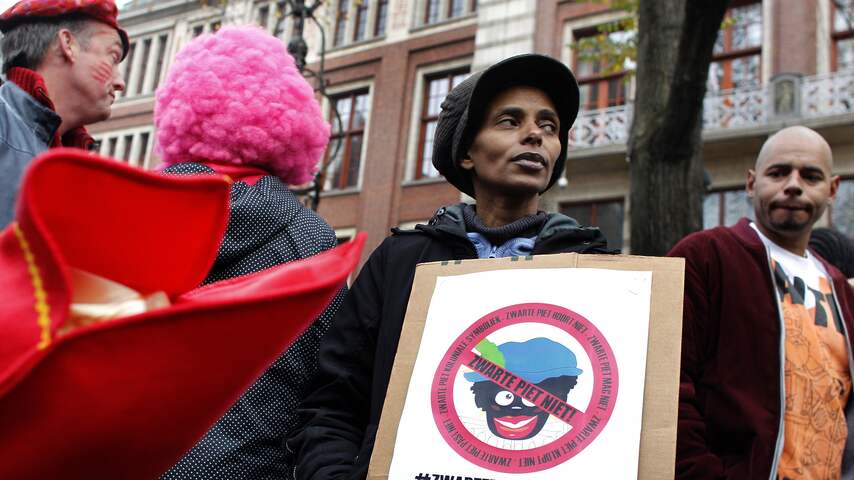 Protest tegen Zwarte Piet