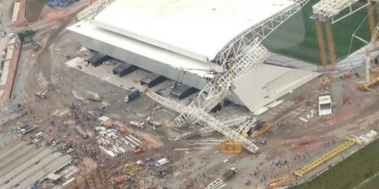 Doden door instorten dak van WK-stadion Sao Paulo