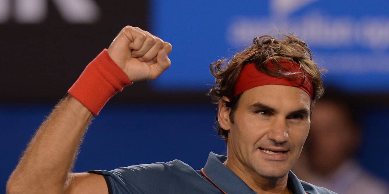 Federer in drie sets langs Tsonga op Australian Open