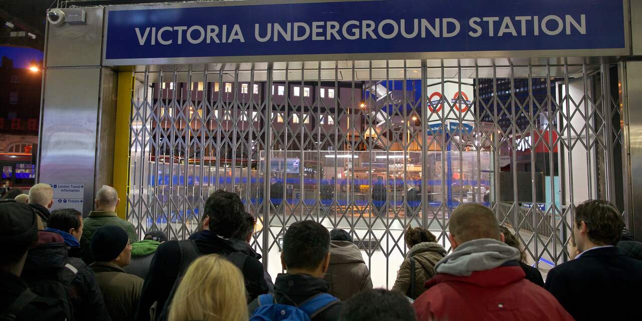 Londense metro valt uit door staking