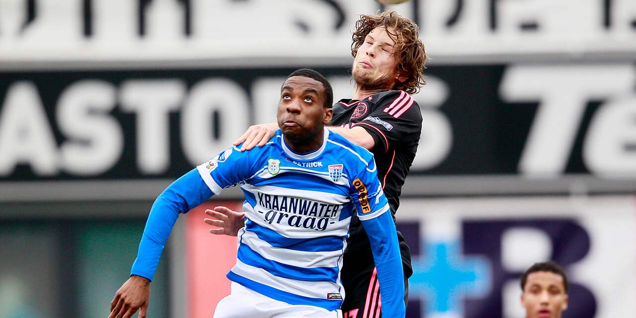 Koploper Ajax lijdt puntenverlies bij PEC Zwolle