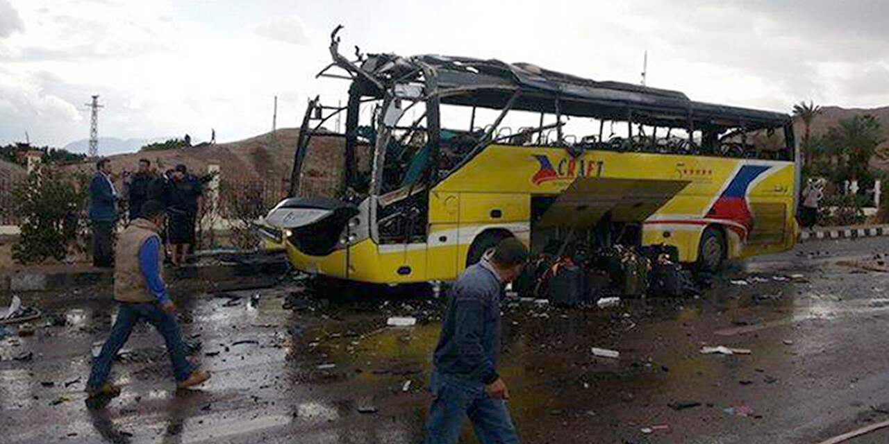 Vier doden explosie Zuid-Koreaanse toeristenbus Egypte