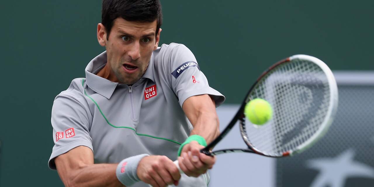 Djokovic verder in Indian Wells, Gasquet uitgeschakeld