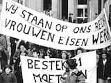 11 maart 1979 - Zeker duizend vrouwen demonstreerden in Amsterdam voor werk. De landelijke betoging was georganiseerd door het comit&eacute; 'Vrouwen eisen werk'.