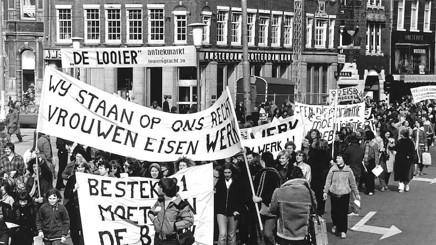 1979 Vrouwen demonstreren: 'Vrouwen eisen werk'
