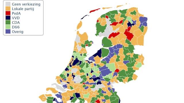 Uitslagenkaart: Bekijk Hier De Verkiezingsuitslag In Uw Gemeente | NU ...