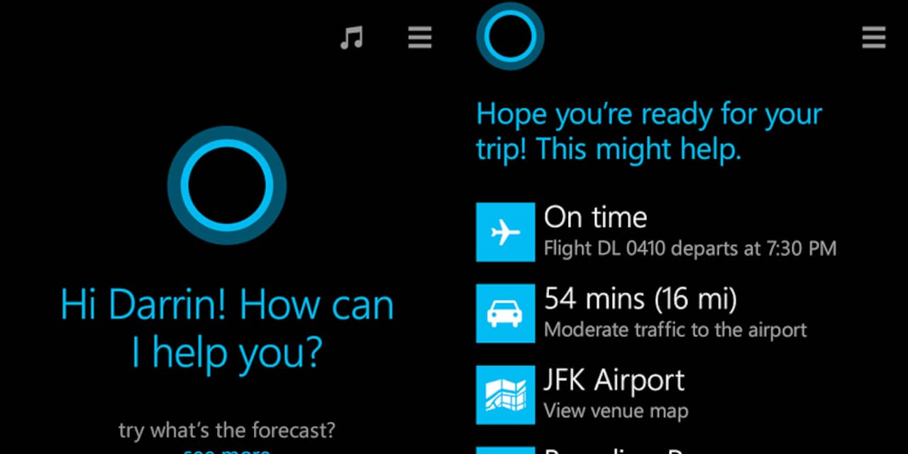 'Microsofts stemassistent Cortana gaat ook typen ondersteunen' 