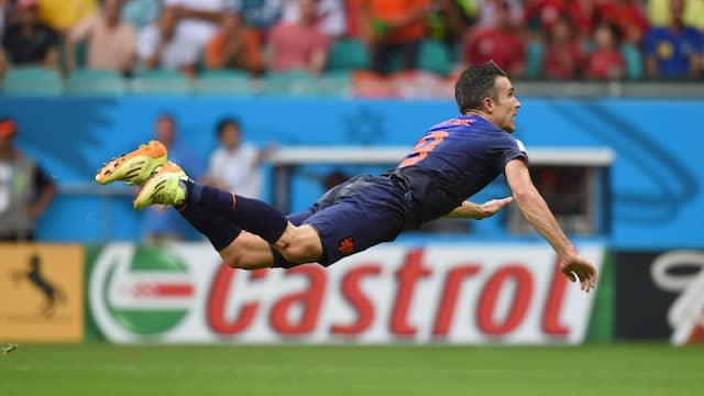 Hét WK-beeld: De kopbal van Van Persie tegen Spanje