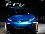De Toyota FCV, de eerste productie-auto met van brandstofcel van het Japanse merk.