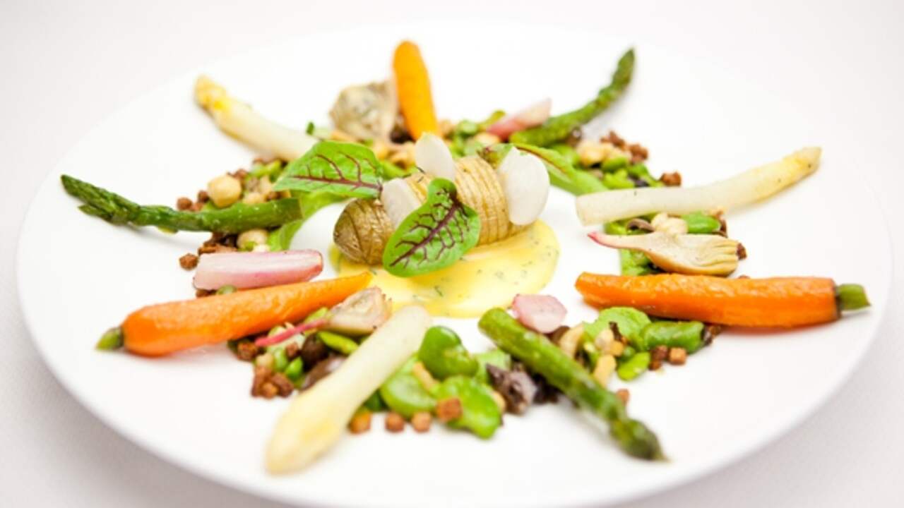 restaurant met vegetarische gerechten restaurant met vegetarische gerechten