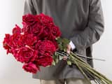 Valentijnsdrukte in bloemenveiling