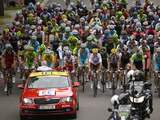 Rond 12.15 ging de etappe van start.