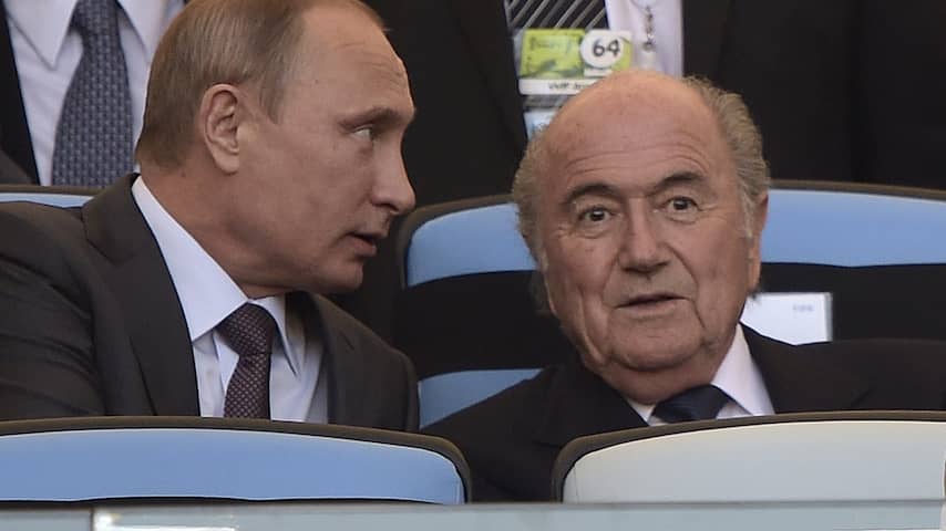 Vladimir Poetin Sepp Blatter
