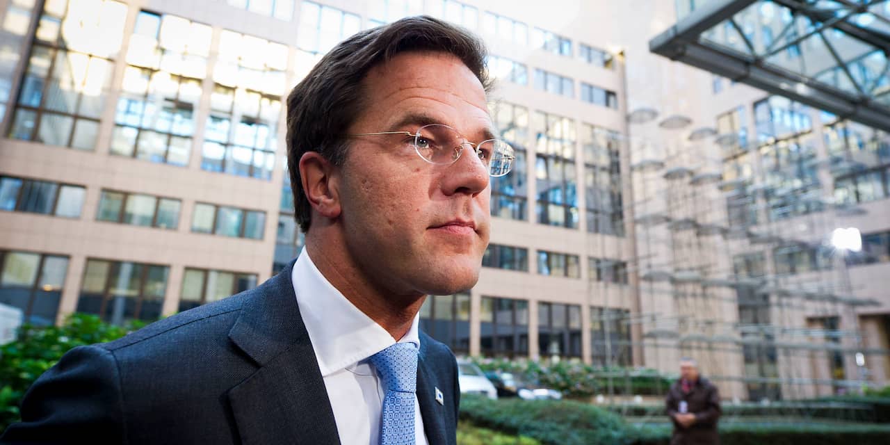Rutte verdedigt euro-aanpak bij Duitse partij