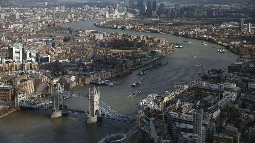 Londen Tower Bridge Thames Theems