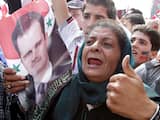 Tienduizenden Syriërs zijn woensdag op en rondom een centraal plein in de hoofdstad Damascus bijeengekomen om hun steun te betuigen aan de Syrische president Bashar Assad. 