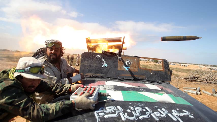 Terreinverlies Kaddafi in Sirte
