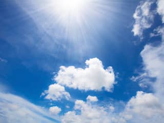 ozonlaag zon lucht wolken
