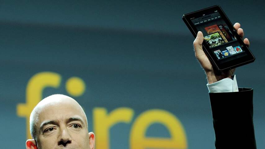 Jeff Bezos toont Kindle Fire