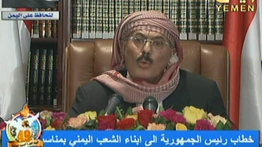 Eerste tv-rede Saleh