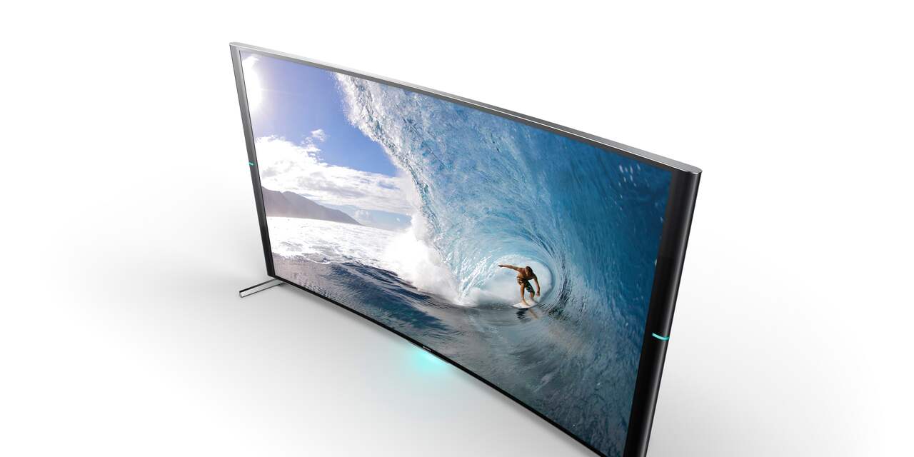 Sony introduceert ook gebogen tv