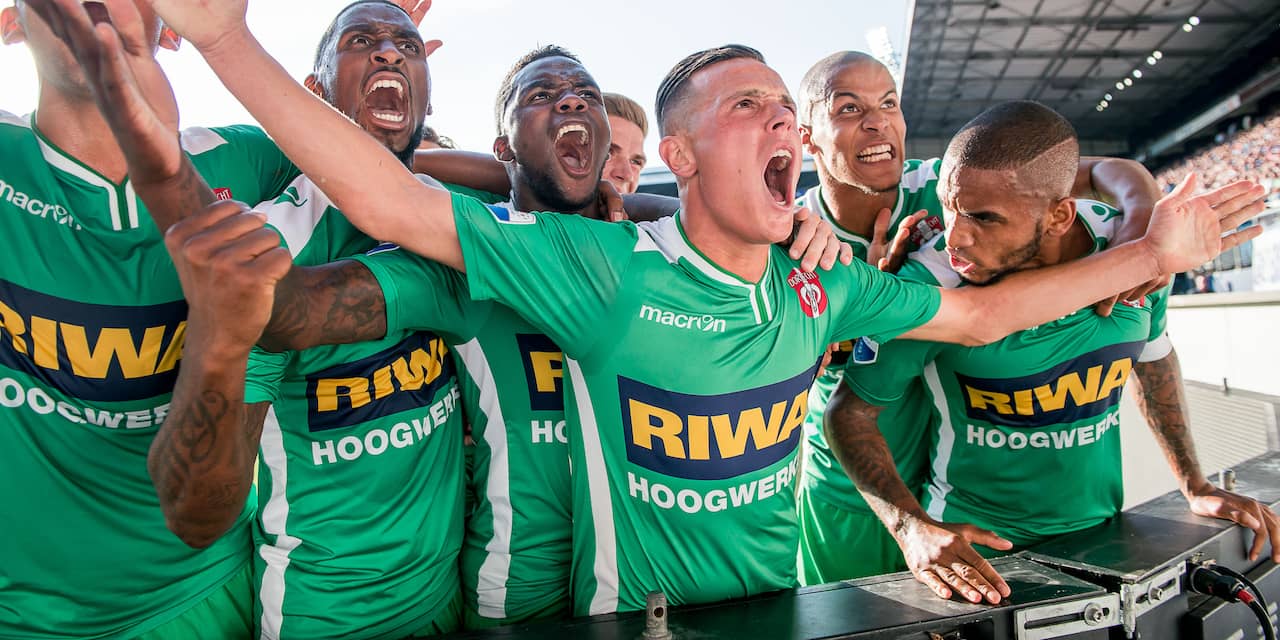FC Dordrecht viert rentree in eredivisie met overwinning