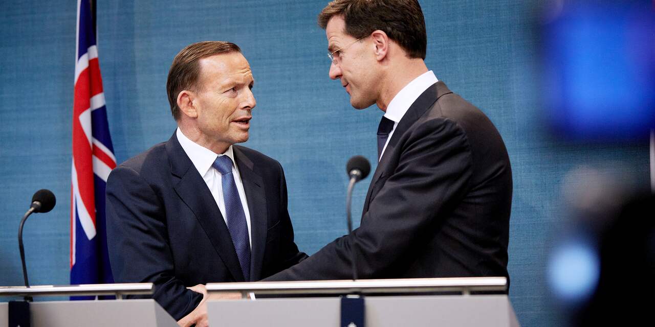 Rutte en Abbott willen onderzoek MH17 hervatten