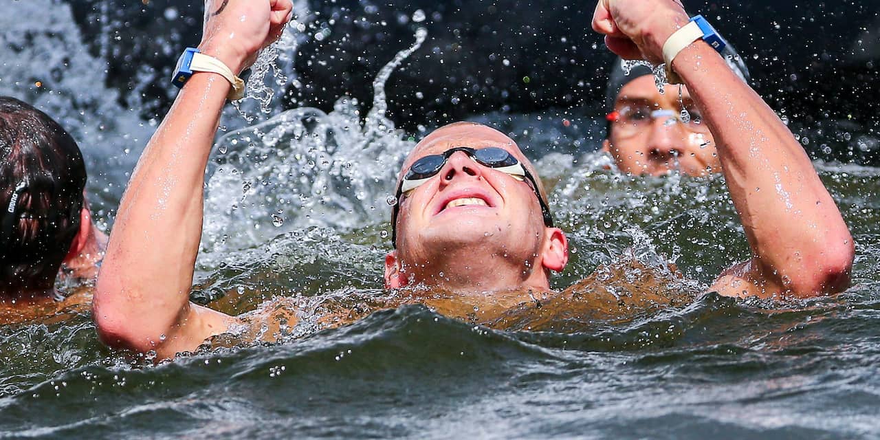 Ferry Weertman pakt Europese titel op 10 kilometer open water
