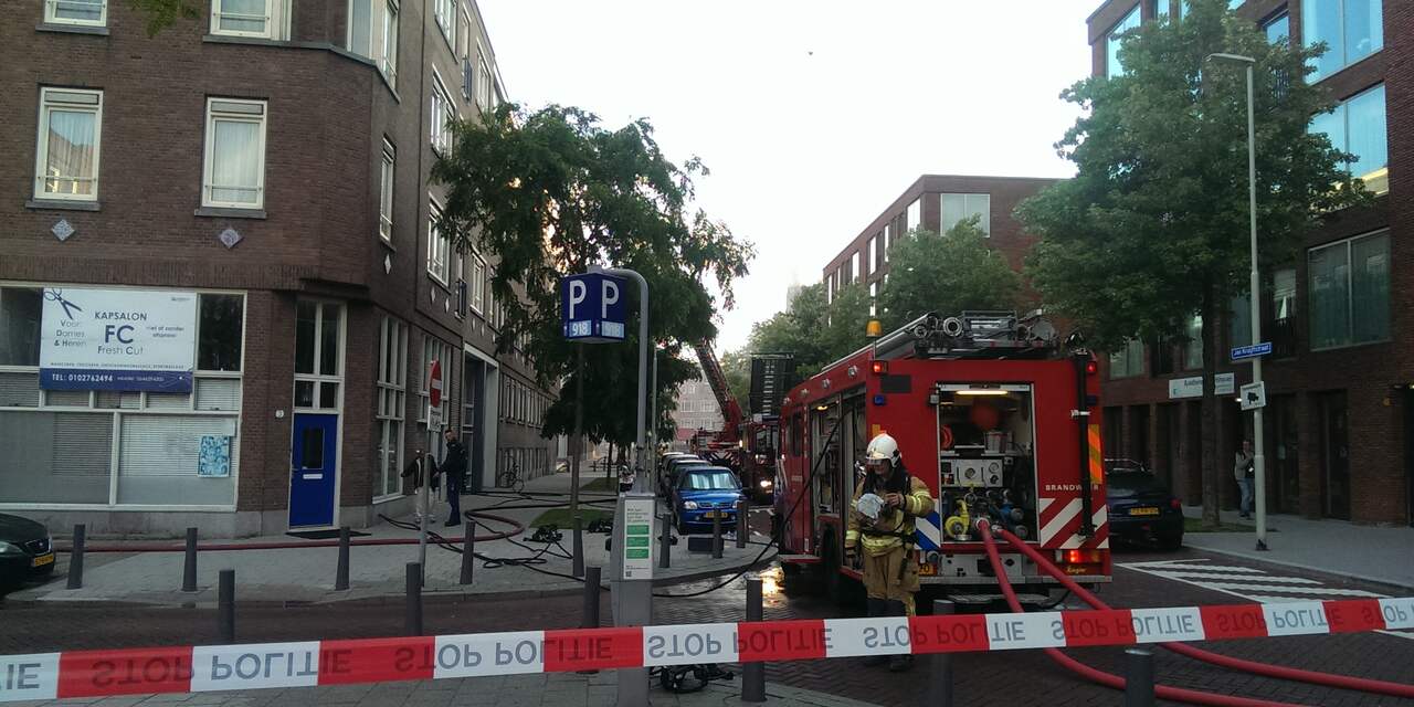 Woningen Rotterdam ontruimd wegens brand