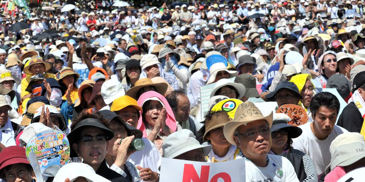Betoging Japan tegen kernenergie