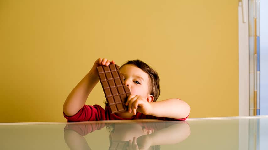 chocola chocolade eten ongezond snoepen