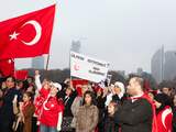 Turks protest tegen de PKK op het Malieveld in Den Haag