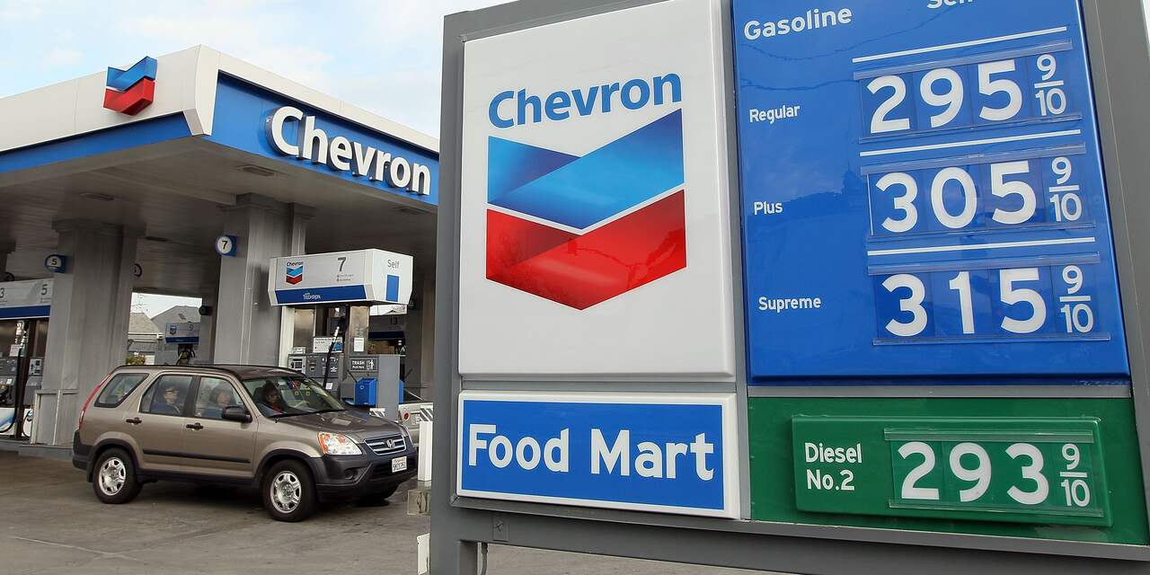 Winst oliemaatschappij Chevron verdubbeld