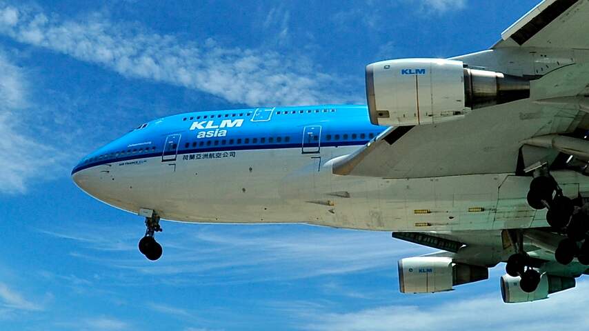 Landing KLM op st Maarten