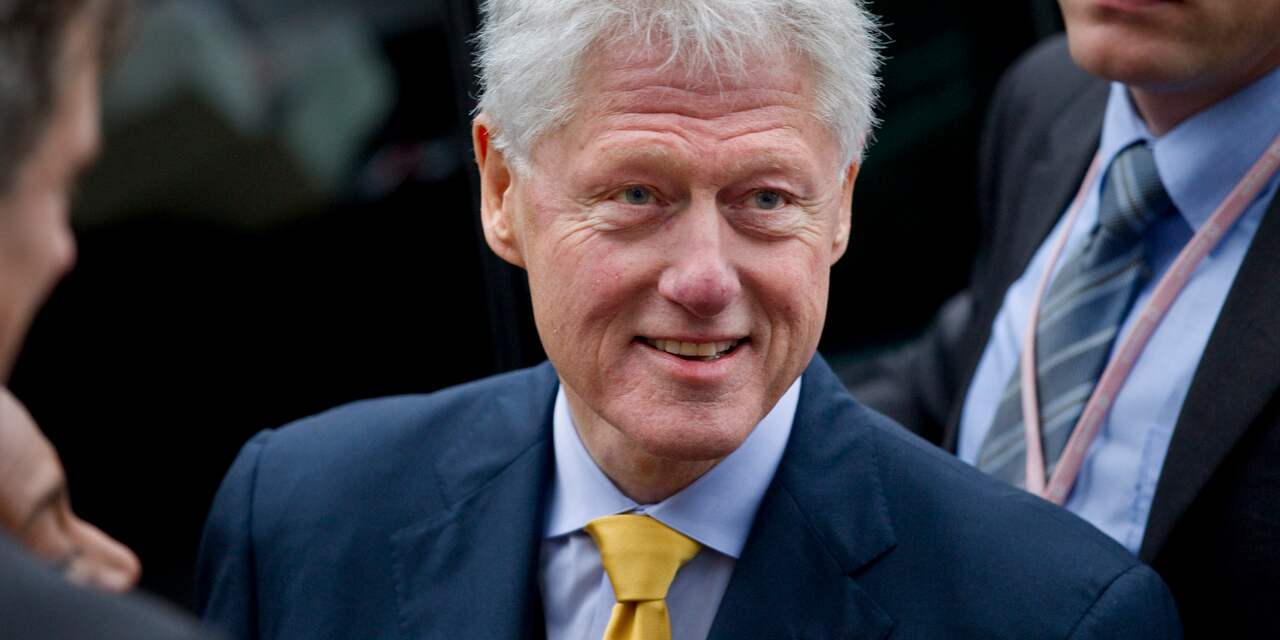 Grote namen op feest Bill Clinton