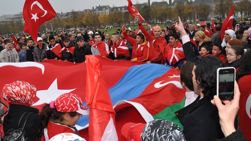Turks protest op Malieveld Den Haag
