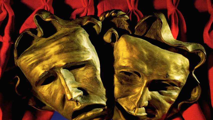theater toneel comedy maskers masker