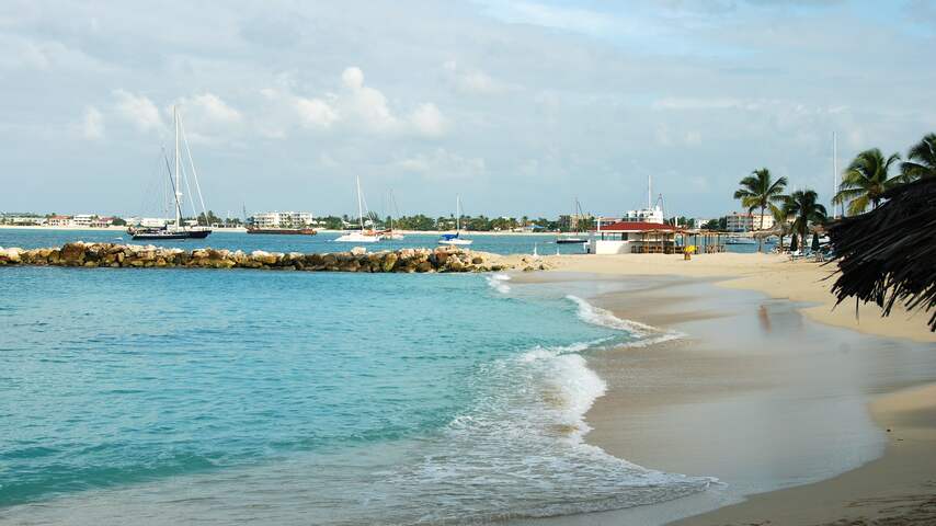 Strand op Sint Maarten