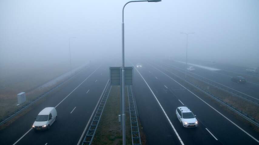 Mist bij Alkmaar