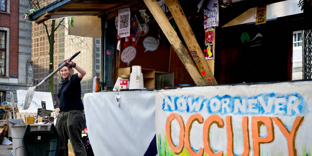 Occupy Amsterdam weg zonder verzet