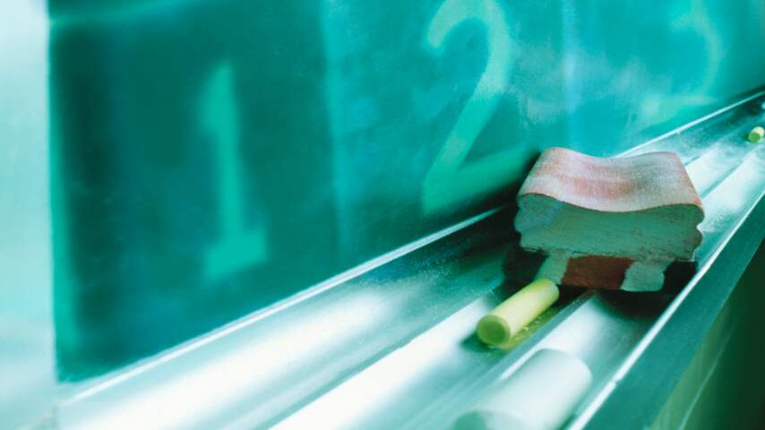 schoolbord basisschool krijtjes leraar