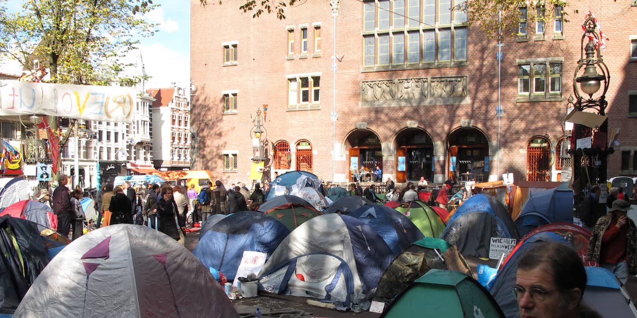 Occupy Amsterdam groeit uit zijn voegen