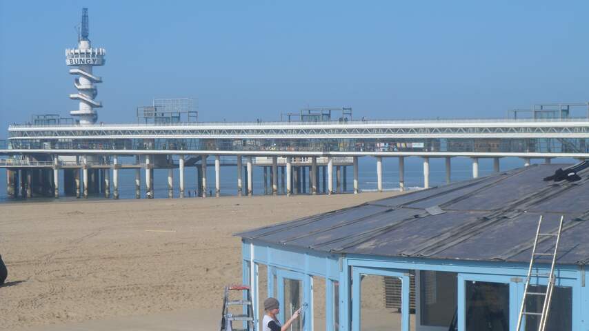 mooi weer om te schilderen in scheveningen