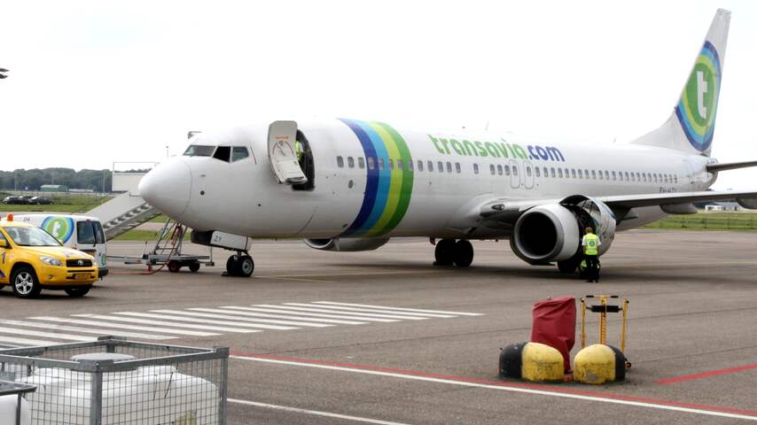 Vliegtuig in de problemen op Eindhoven Airport